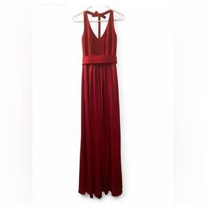 Vera Wang Ruby Red Maxi Dress